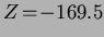 $Z\!=\!-169.5$
