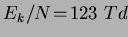 $E_k/N\!=\!123~Td$
