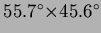 $55.7^{\circ}{\times}45.6^{\circ}$